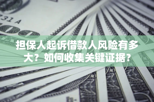 北京担保人起诉借款人风险有多大？如何收集关键证据？