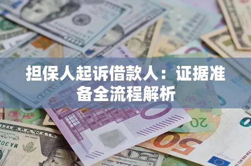 北京担保人起诉借款人：证据准备全流程解析