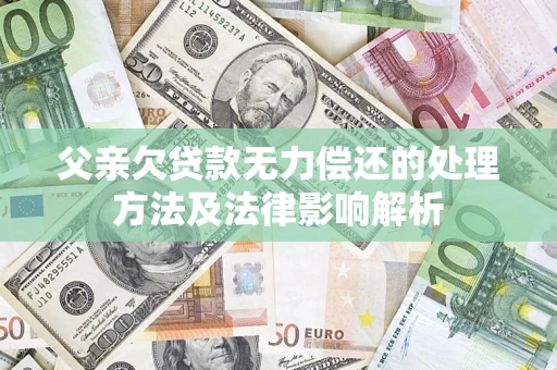 北京父亲欠贷款无力偿还的处理方法及法律影响解析